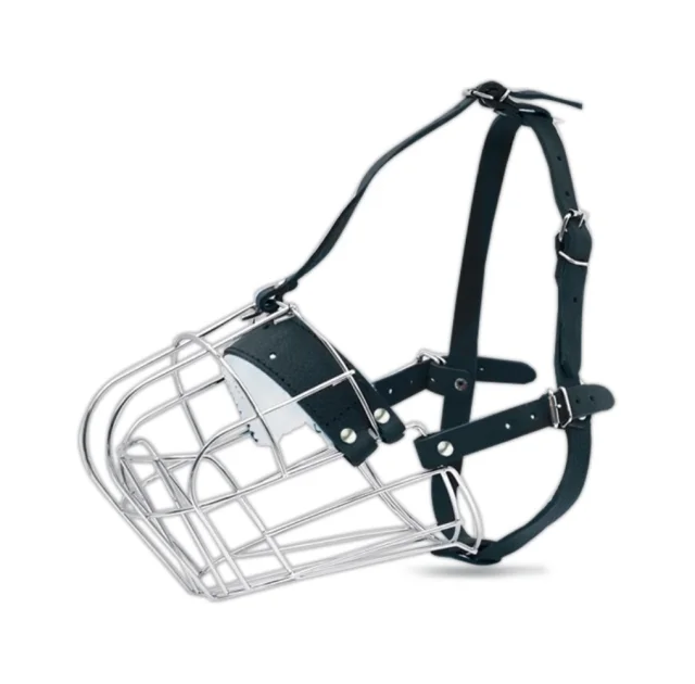 Намордник Cristel для кавказзкой вівчарки, хромований