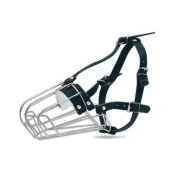 Намордник Cristel для кобелей доберманов, никелевый