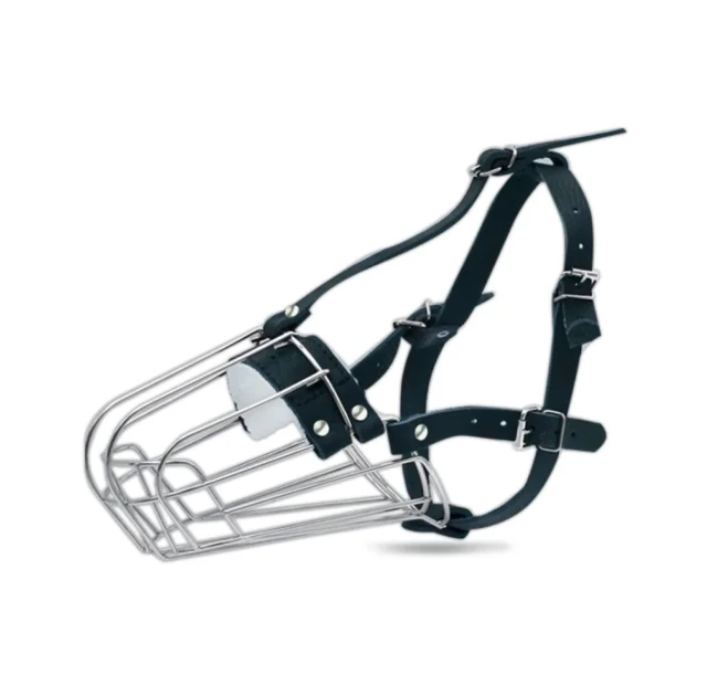 Намордник Cristel для кобелей доберманов, никелевый