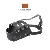 Намордник Cristel для собак, кожаный, "Доберман, Овчарка", рыжий