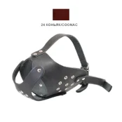 Намордник Cristel для собак, кожаный, "питбультерьер-2", коньяк