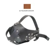 Намордник Cristel для собак, кожаный, "питбультерьер-2", рыжий