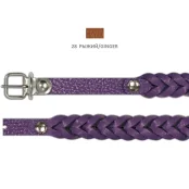 Нашийник Cristel "Колосок" для собак зі шкіри зеніт, 12 мм / 33 см, рудий