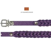 Нашийник Cristel "Колосок" для собак зі шкіри, 12 мм / 33 см, рудий