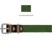 Нашийник Cristel для собак з брезенту, 20 мм / 46 см, зелений