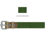 Нашийник Cristel для собак з брезенту, 25 мм / 54 см, зелений