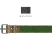 Нашийник Cristel для собак з брезенту, 25 мм / 54 см, чорний