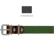 Нашийник Cristel для собак з брезенту, 30 мм / 60 см, чорний