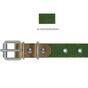 Нашийник Cristel для собак з брезенту, безрозмірний, 20 мм / 46 см, зелений