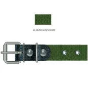 Нашийник Cristel для собак з брезенту, безрозмірний, 30 мм / 60 см, зелений