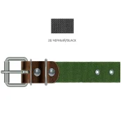 Нашийник Cristel для собак з брезенту, безрозмірний, 35 мм / 64 см, чорний