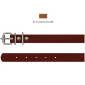 Ошейник Cristel для собак из кожи зенит, 12 мм / 23-29 см, рыжий