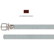 Нашийник Cristel для собак зі шкіри, 10 мм / 20-26 см, коньяк