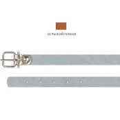 Нашийник Cristel для собак зі шкіри, 10 мм / 20-26 см, рудий