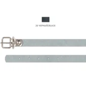 Нашийник Cristel для собак зі шкіри, 10 мм / 20-26 см, чорний