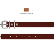 Нашийник Cristel для собак зі шкіри, 12 мм / 23-29 см, рудий