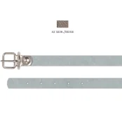 Нашийник Cristel для собак з лакованої шкіри зеніт, 10 мм / 20-26 см, рудий