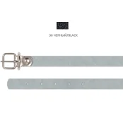 Нашийник Cristel для собак з лакованої шкіри зеніт, 10 мм / 20-26 см, чорний