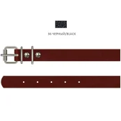 Нашийник Cristel для собак з лакованої шкіри зеніт, 12 мм / 23-29 см, чорний