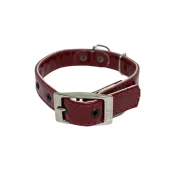 Нашийник Cristel для собак, безрозмірний, "Лабутени" 15 мм, штучна шкіра, червоний