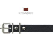 Ошейник Cristel для собак, из кожи зенит, 16 мм / 32-40 см, коньяк