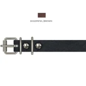 Ошейник Cristel для собак, из кожи зенит, 16 мм / 32-40 см, коричневый