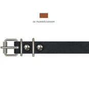 Ошейник Cristel для собак, из кожи зенит, 16 мм / 32-40 см, рыжий