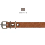 Ошейник Cristel для собак, из кожи, 14 мм / 27-35 см, бежевый