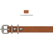 Ошейник Cristel для собак, из кожи, 14 мм / 27-35 см, рыжий