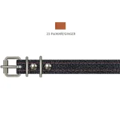 Ошейник Cristel для собак, из кожи, прошитый, 14 мм / 27-35 см, рыжий