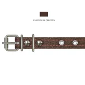 Ошейник Cristel для собак, из кожи, с украшениями, 16 мм / 32-40 см, коричневый