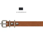 Нашийник Cristel для собак, з лакованої шкіри зеніт, 14 мм / 27-35 см, чорний