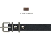 Нашийник Cristel для собак, з лакованої шкіри зеніт, 16 мм / 32-40 см, коричневий