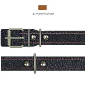 Нашийник Cristel для собак, з лакованої шкіри зеніт, 20 мм / 51 см, рудий