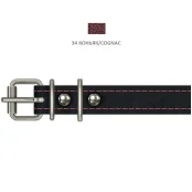 Нашийник Cristel для собак, з лакованої шкіри зеніт, 18 мм / 36-44 см, коньяк