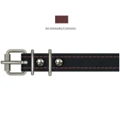 Нашийник Cristel для собак, з лакованої шкіри, 18 мм / 36-44 см, коньяк