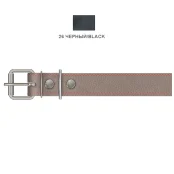 Ошейник Cristel для собак, кожаный, 35 мм / 64 см, чёрный