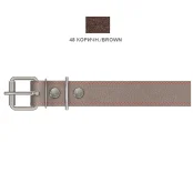 Ошейник Cristel для собак, кожаный, лакированный, 35 мм / 64 см, коричневый