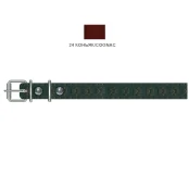 Ошейник Cristel для собак, кожаный, с тиснением "лапка", 16 мм / 40 см, коньяк