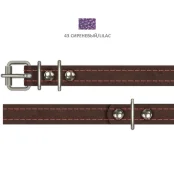 Нашийник Cristel для собак, лакована шкіра зеніт, з 2-х частин, 14 мм / 27-35 см, бузковий