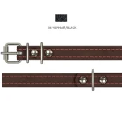 Нашийник Cristel для собак, лакована шкіра зеніт, з 2-х частин, 14 мм / 27-35 см, чорний