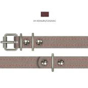 Нашийник Cristel для собак, лакована шкіра зеніт, з 2-х частин, 16 мм / 43 см, коньяк