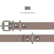 Нашийник Cristel для собак, лакована шкіра зеніт, з 2-х частин, 16 мм / 43 см, сталевий