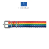 Нашийник Cristel для собак, нейлон, 20 мм / 50 см, синій