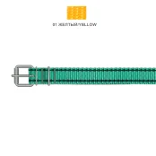 Нашийник Cristel для собак, нейлон, 25 мм / 60 см, жовтий