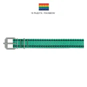 Нашийник Cristel для собак, нейлон, 25 мм / 60 см, веселка