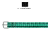 Нашийник Cristel для собак, нейлон, 25 мм / 60 см, чорний