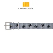 Нашийник Cristel для собак, нейлон, 30 мм / 70 см, жовтий