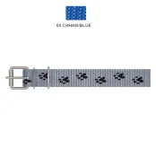 Нашийник Cristel для собак, нейлон, 30 мм / 70 см, синій