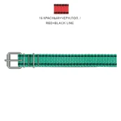 Нашийник Cristel для собак, нейлон, візерунок "чорна смуга", 25 мм / 60 см, червоний